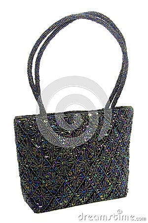 Beaded and Sequined Hand Bag Stock Photo