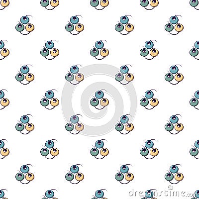 Beads on a string pattern seamless Vector Illustration