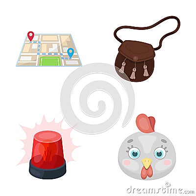 Beak, security and other web icon in cartoon style. travel, bird icons in set collection. Vector Illustration