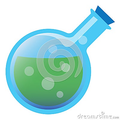 Scientific Beaker Laboratory Flask Vector Illustration