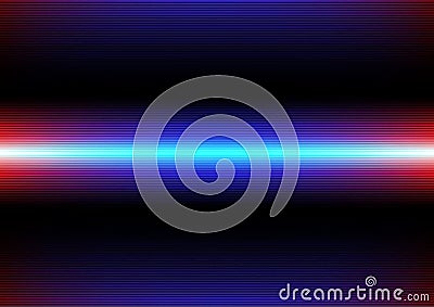 Beam laser neno gradient background blue red vector design. Light connection telecoms signal Vector Illustration