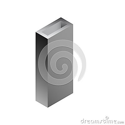 Beam pipe product Vector Illustration