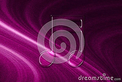 Beamed sixteenth note symbol, Music Background Stock Photo