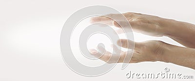 Beaming Reiki Healing Energy Stock Photo