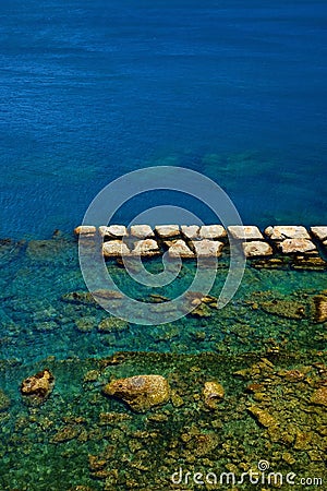 Bean curd rock in Yehliu Geopark Stock Photo