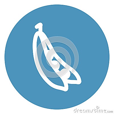 Bean Outline bold Vector Icon which can be easily modified or Edited Stock Photo