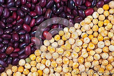 Bean and pea Stock Photo