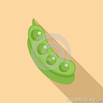 Bean seasonal allergy icon flat vector. Person disease Stock Photo