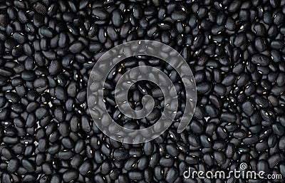 Bean texture - raw black beans legume Stock Photo