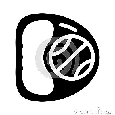 beanbag accessory glyph icon vector illustration Cartoon Illustration