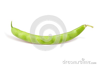 single green bean pod Stock Photo