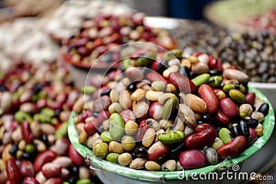 Beans and lentils Stock Photo