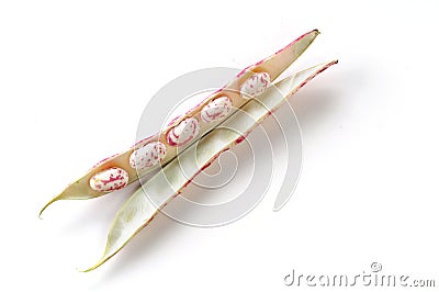 Beans in the pod Stock Photo