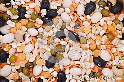 Beans and pulses Stock Photo