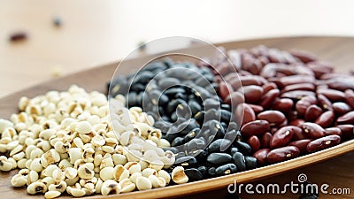 Beans red black and job's tear multigrain protien food Stock Photo