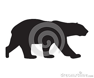 Bear Icon Black Silhouette Vector Illustration