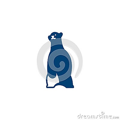 Bear Icon Logo Design Element Vector Illustration