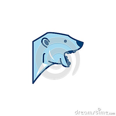 Bear Icon Logo Design Element Vector Illustration