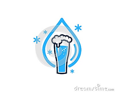 Beer Icon Logo Design Element Vector Illustration