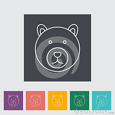 Bear icon Vector Illustration