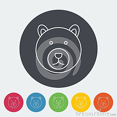 Bear icon Vector Illustration