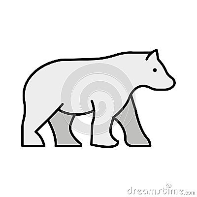 Bear Isolated Vector icon that can be easily modified or edited Vector Illustration