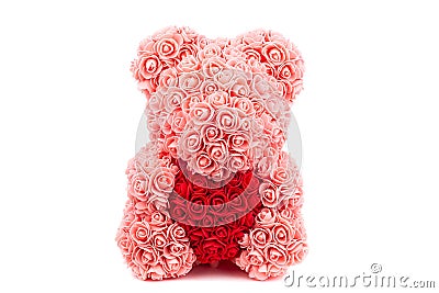 Bear of roses Stock Photo
