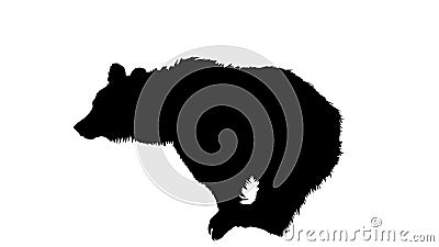 Bear Silhouette logo ~ Vector Illustration