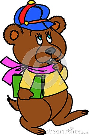 Bear student Stock Photo