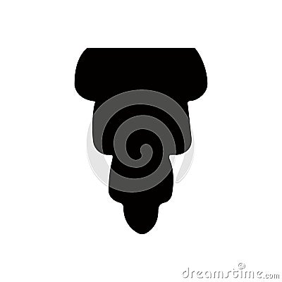 Beard icon vector. barbershop illustration sign. hairdresser symbol. Vector Illustration