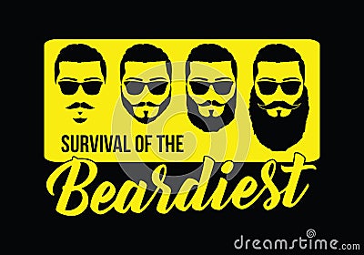 Beard Lover T-shirt Design Vector Illustration