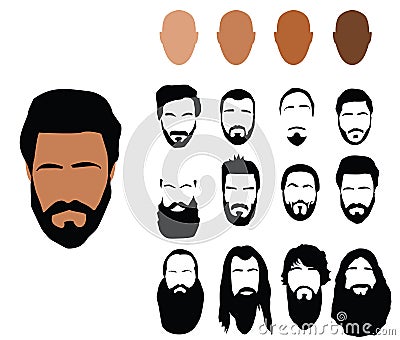 Beard styles Stock Photo