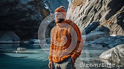 Caves Annapurna Iv Sweaters Frozen Tides Photoshoot Stock Photo