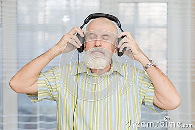 Portrait of a bearded senior Stock Photo