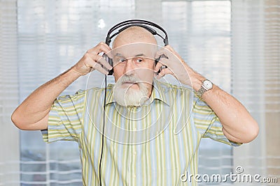 Portrait of a bearded senior Stock Photo