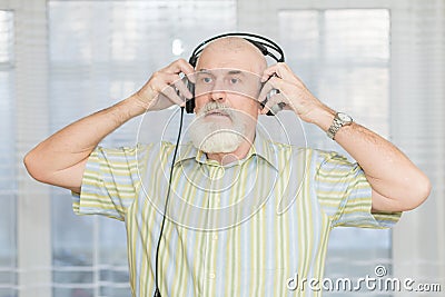 Portrait of a bearded senior Stock Photo