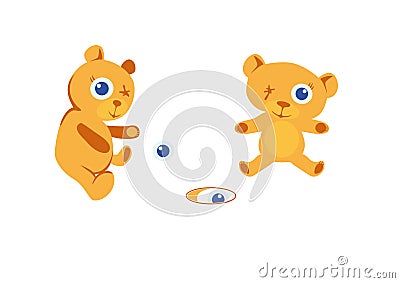 Cartoon Character Bears Vector Illustration