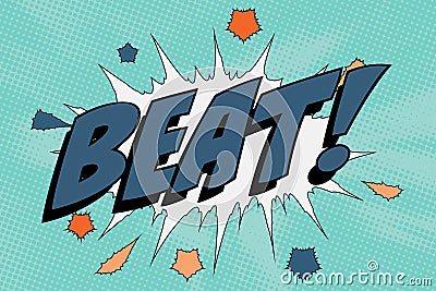 Beat Abstract cartoon frame vector background. illustration boom Vector Illustration