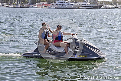 Beat The Heat Watercraft In California Editorial Stock Photo