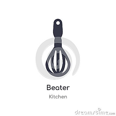 beater icon. isolated beater icon vector illustration from kitchen collection. editable sing symbol can be use for web site and Vector Illustration