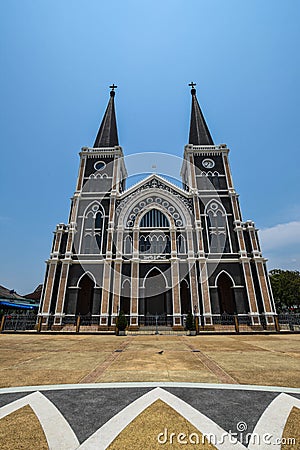 Beatiful Catholic Church in Chanthaburi Thailand Editorial Stock Photo