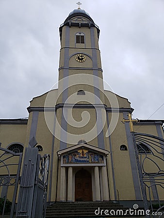 Beatiful church in Mukachevo city, Ukraine Editorial Stock Photo