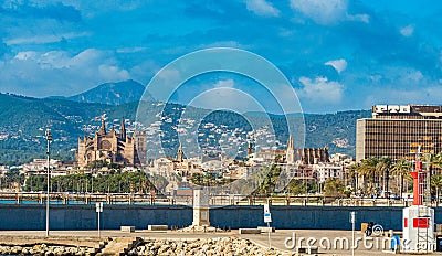 mallorca spain palma ocean coast Stock Photo