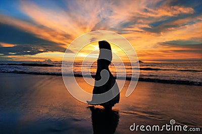 Beatiful sunset of the day Stock Photo