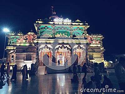 this is beatiful temple in kirti temple barsana Editorial Stock Photo