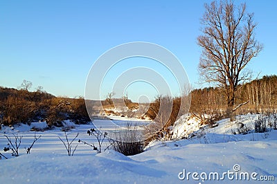 Beatiful winter landscape Stock Photo