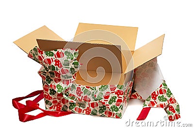 Beatifully wrapped present Stock Photo