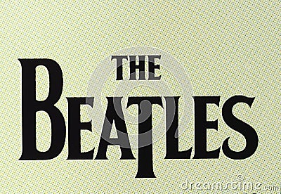 The Beatles logo Editorial Stock Photo