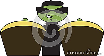 Beatnik Vector Illustration