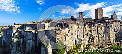 Beauiful medieval villages of Italy -Vitochiano Stock Photo